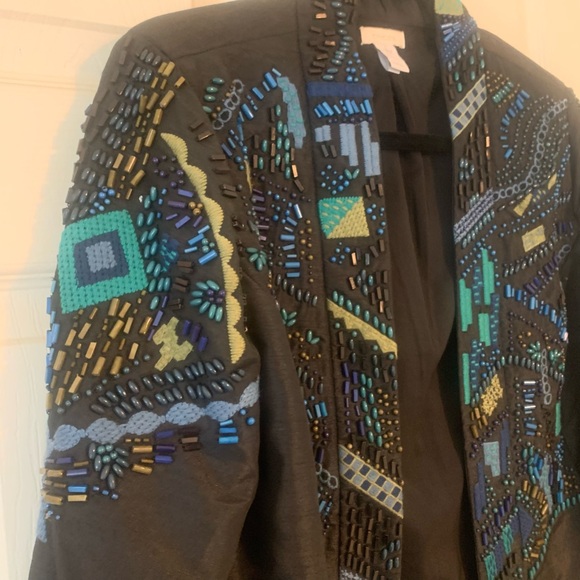 Chico’s Bling on Black Blazer - Picture 3 of 10